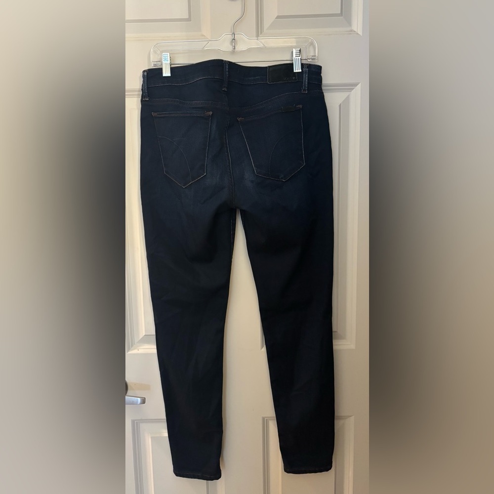 Joe’s THE ICON Stretch Mid Rise Skinny Ankle, Dark Wash, Size 30 - Picture 9 of 13